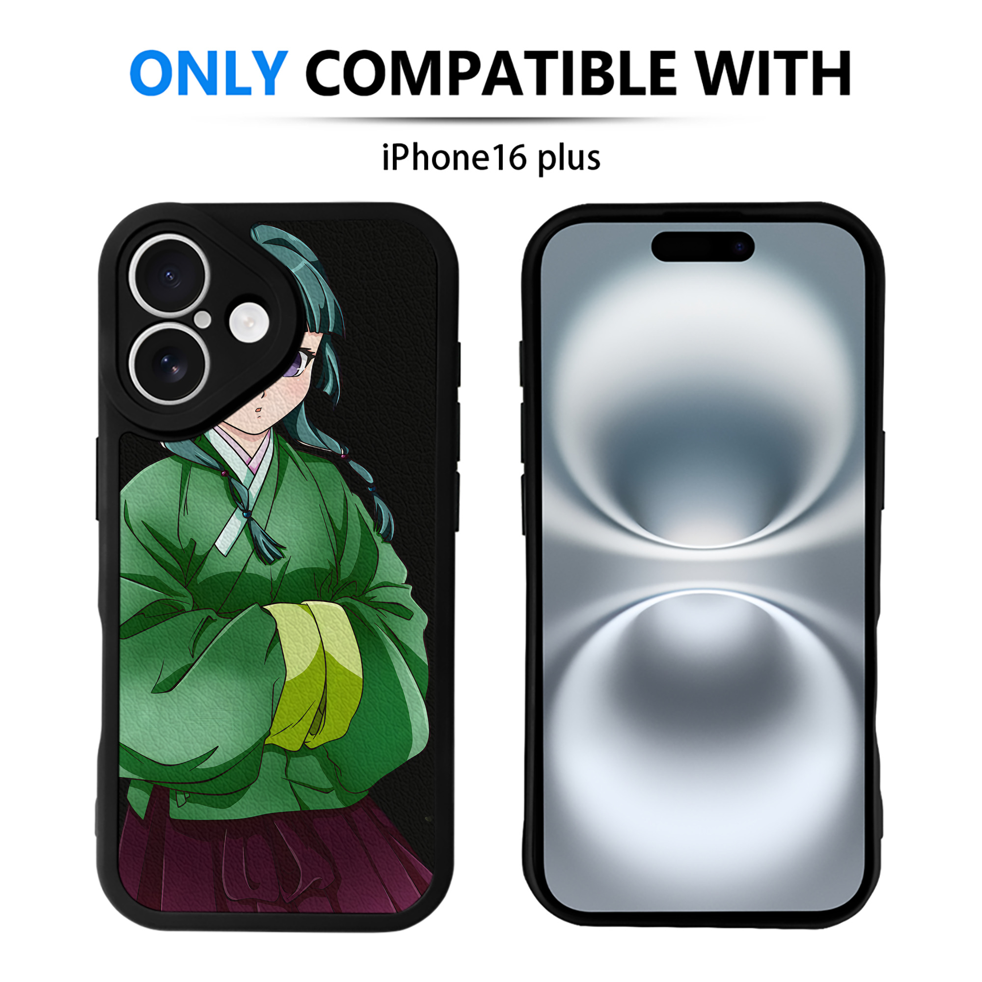 （画像用） 薬屋のひとりごと The Apothecary Diaries 【iPhone 16シリーズ対応】シリコンスマホケース（レザー調） 材質：シリコン